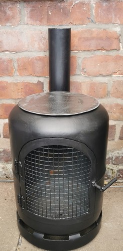 Gas bottle wood stove log - bottle,