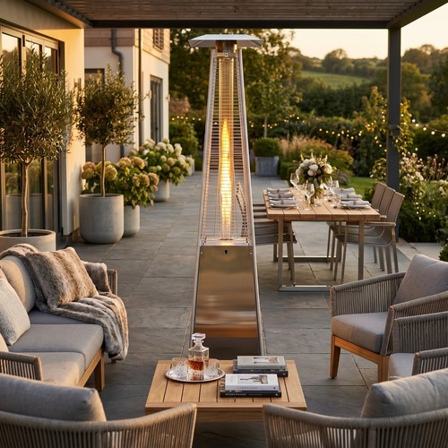 Pyramid gas patio heater - gas, 360°